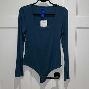 KIT & ACE – NWT – Size XL Square Neck Bodysuit Color: Deep Teal